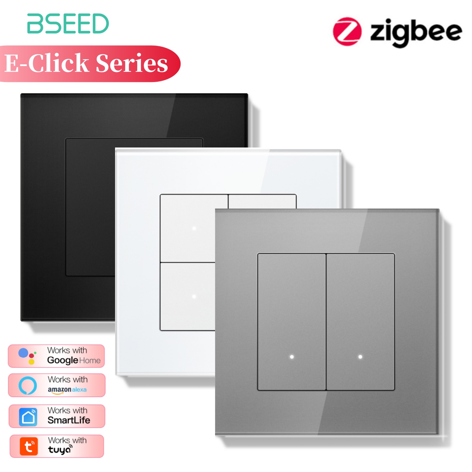 Smart Home Yellow - مفاتيح إضاءة ذكية من سلسلة BSEED