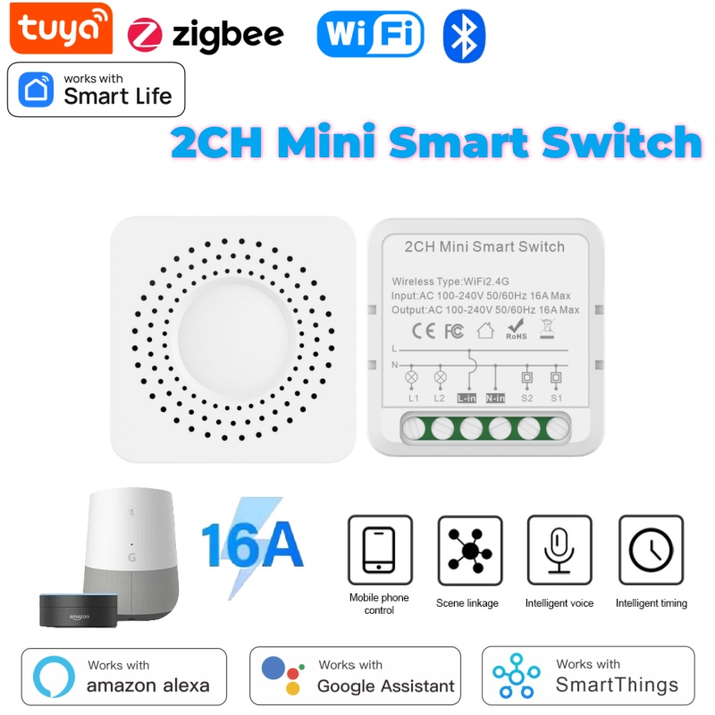 Smart Home Voice Control - مفتاح تويا الذكي المصغر واي فاي