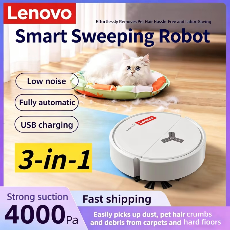 Vacuum Cleaner Smart Home - لينوفو روبوت تنظيف ذكي 3 في