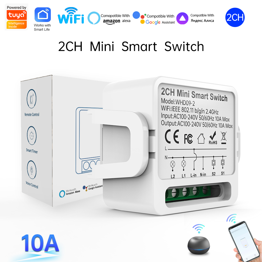 Smart Home Voice Control - مفتاح تويا الذكي ثنائي الاتجاه بـ