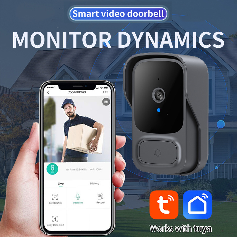 Smart Home Video Doorbell Installation - كاميرا Tuay Wifi مع تخزين سحابي،