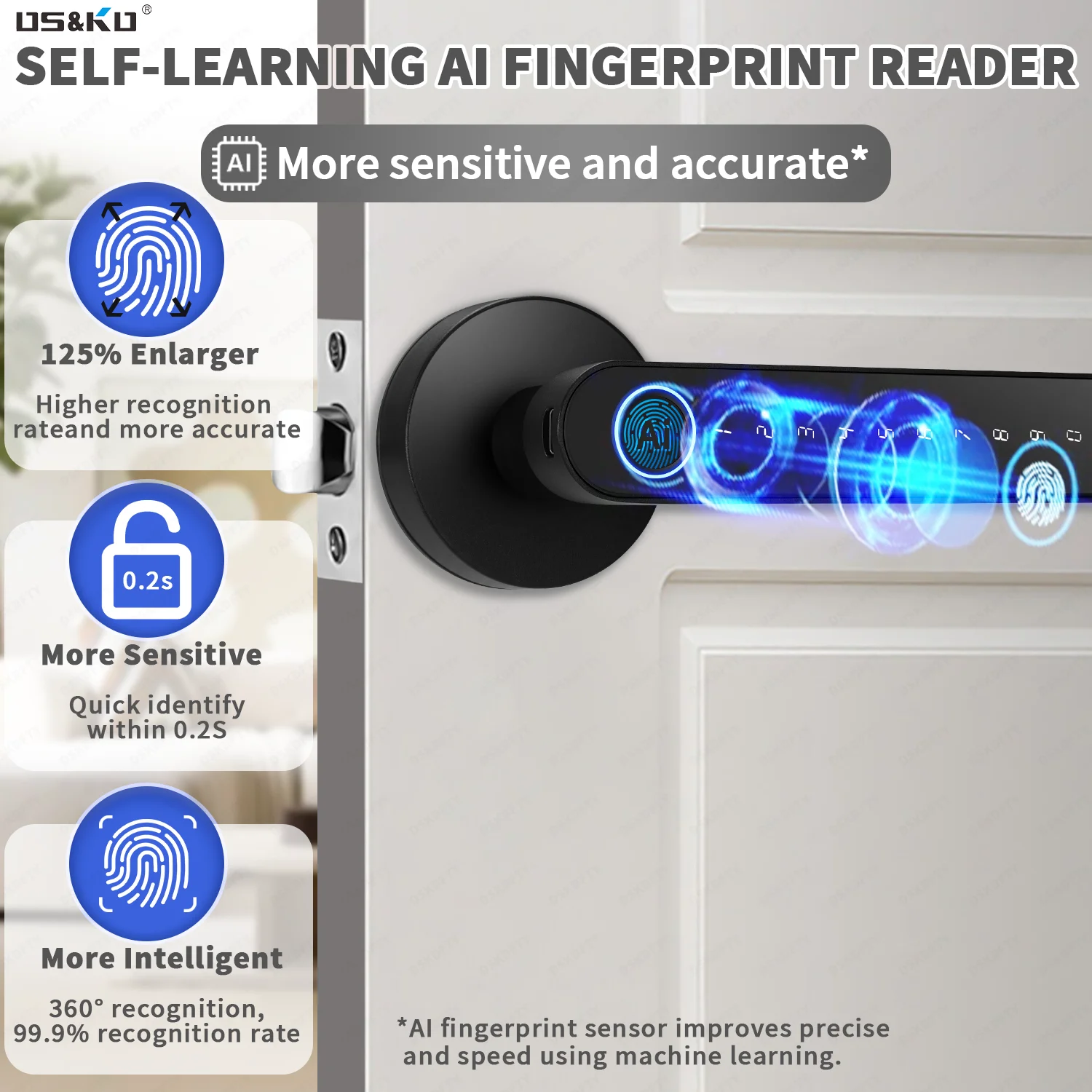 قفل ذكي ببصمة الإصبع مع تطبيق  - مراجعة Smart Home Keyestudio وسعره