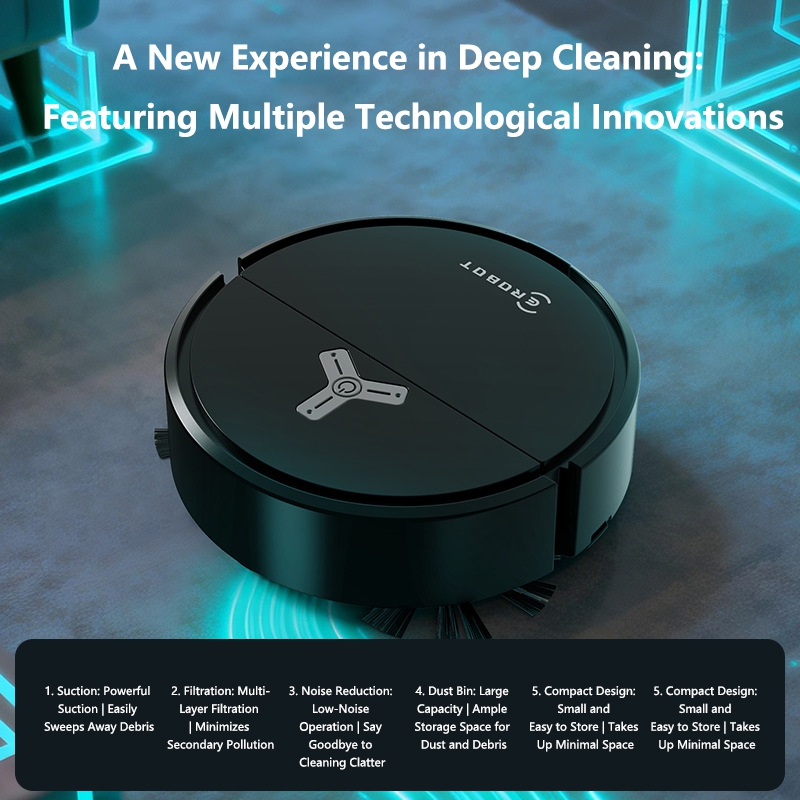 مكنسة كهربائية روبوتية ذكية 3  - مراجعة Vacuum Cleaner Smart Home وسعره