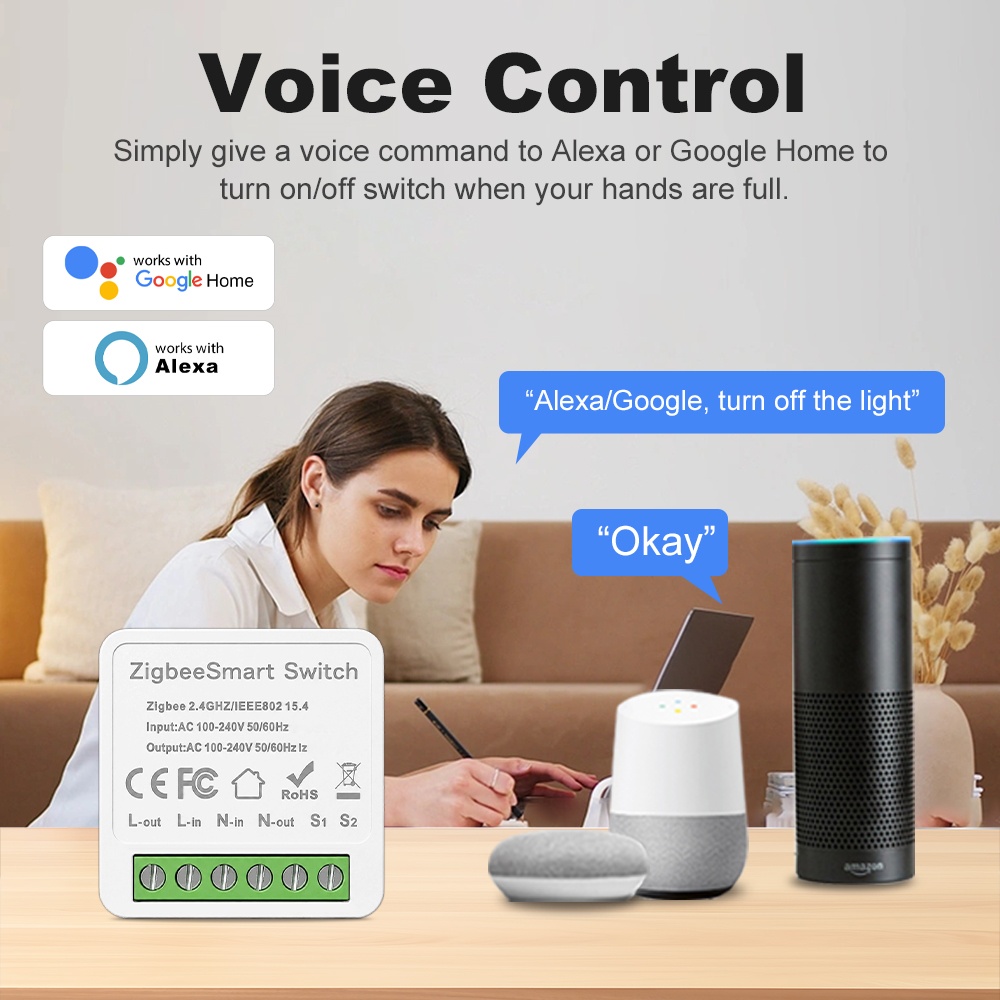 وحدة مفتاح مانهوت ZigBee 3.0 ب - مراجعة Smart Home Voice Control وسعره