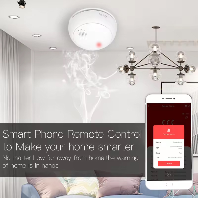 MOES ZigBee الذكية اللاسلكية ك - مراجعة Smart Smoke Detector وسعره