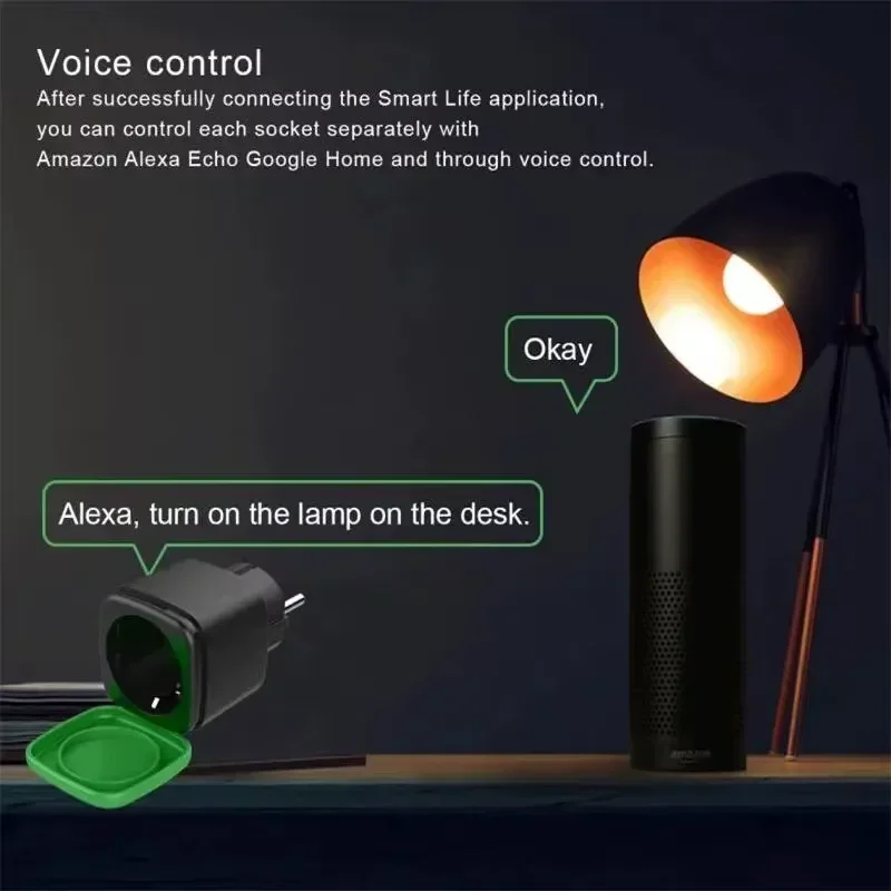 مقبس كهربائي ذكي مقاوم للماء م - مراجعة Smart Home Voice Control وسعره