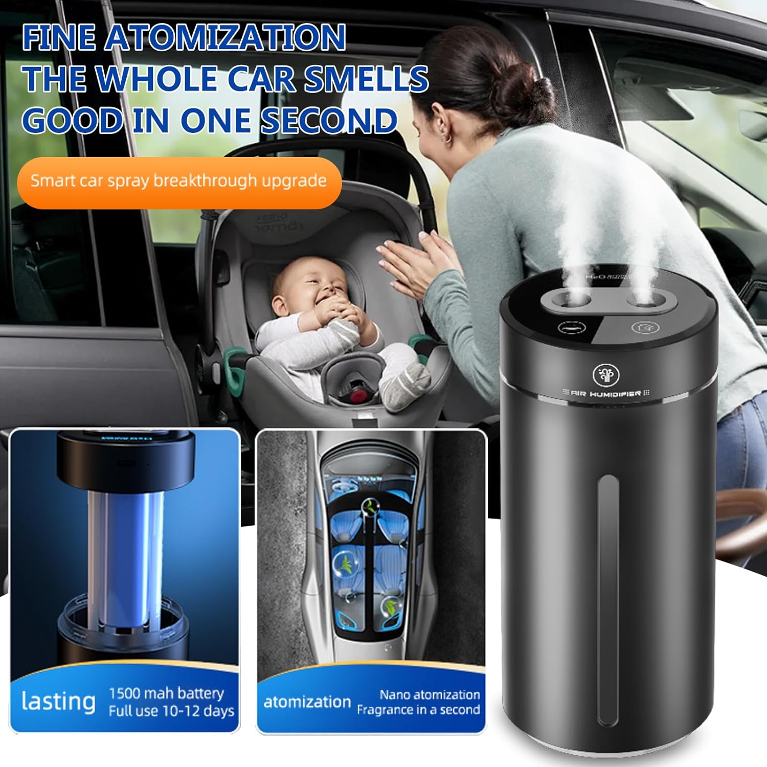 معطر هواء ذكي للسيارة، ناشر عط - مراجعة Smart Humidifier وسعره